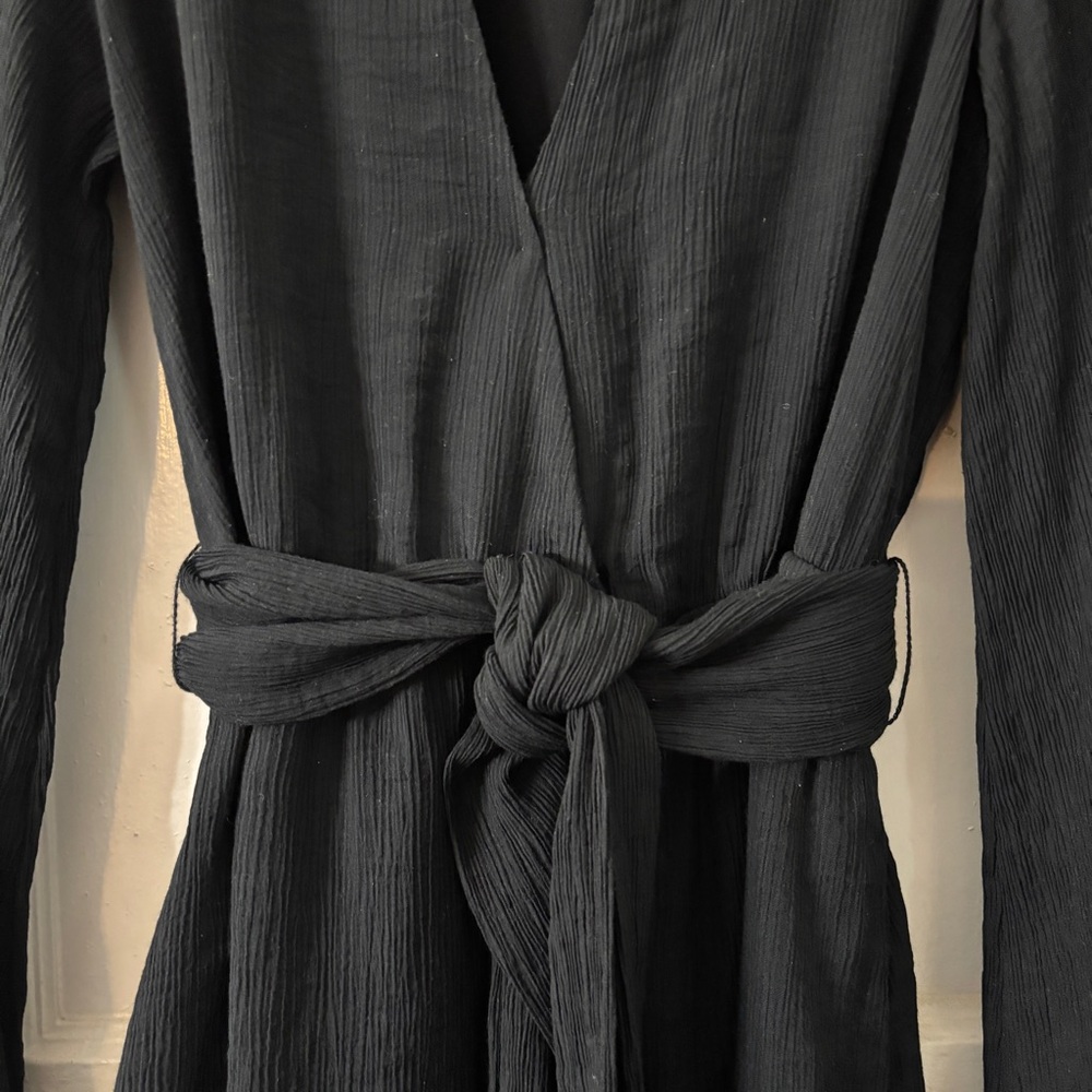 Free People One Piece Faux Wrap Long Sleeve Romper - Picture 3 of 15